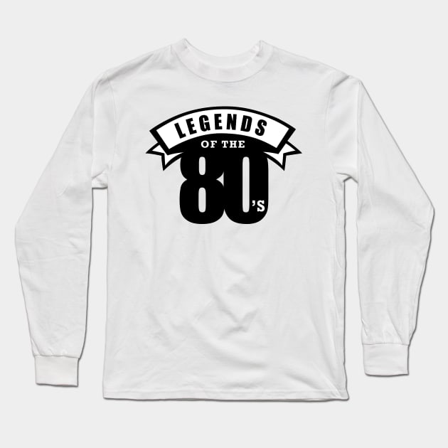 Legends of the 80's Long Sleeve T-Shirt by BrightLightArts